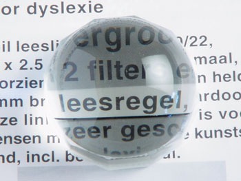 Coil visoletloep met leesregel (en geleidelijn)