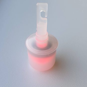 Marshmallow rolpunt haakmontage met verlichting
