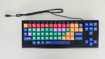 Chester Creek grootlettertoetsenbord (met vijf kleuren)