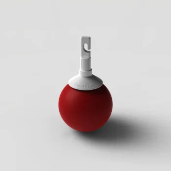 Ambutech Jumbo rollerbal haakmontage (rood)
