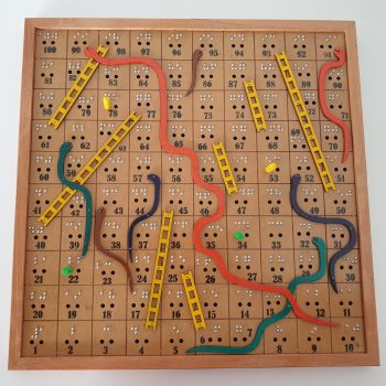 Slangen en ladders met braille