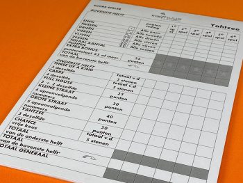 Yahtzee grootletter startset