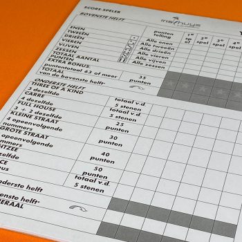 Yahtzee grootletter startset