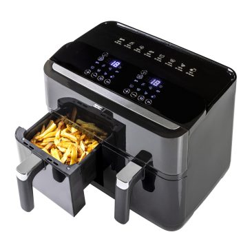 Cobolt sprekende airfryer dubbel