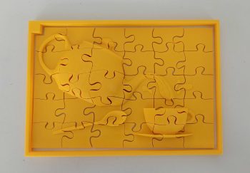 3D tactiele puzzel Servies