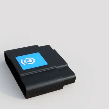 IKONN kleur- en lichtsensor – compact zwart apparaat met blauw IKONN-logo voor de IKONN controller.